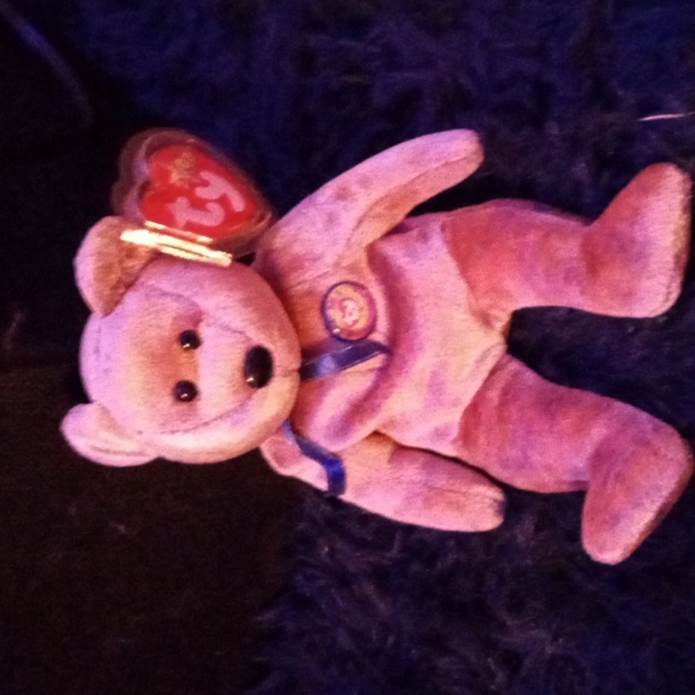 RARE Ty beanie babies Sunny and Periwinkle bear 2000
